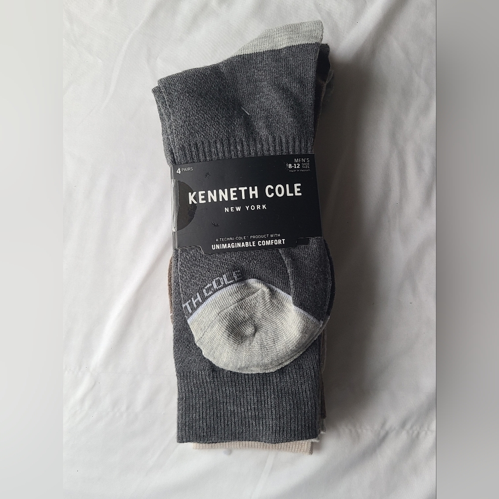 Kenneth Cole Men's Multicolour Socks, 4 Pair, NWT